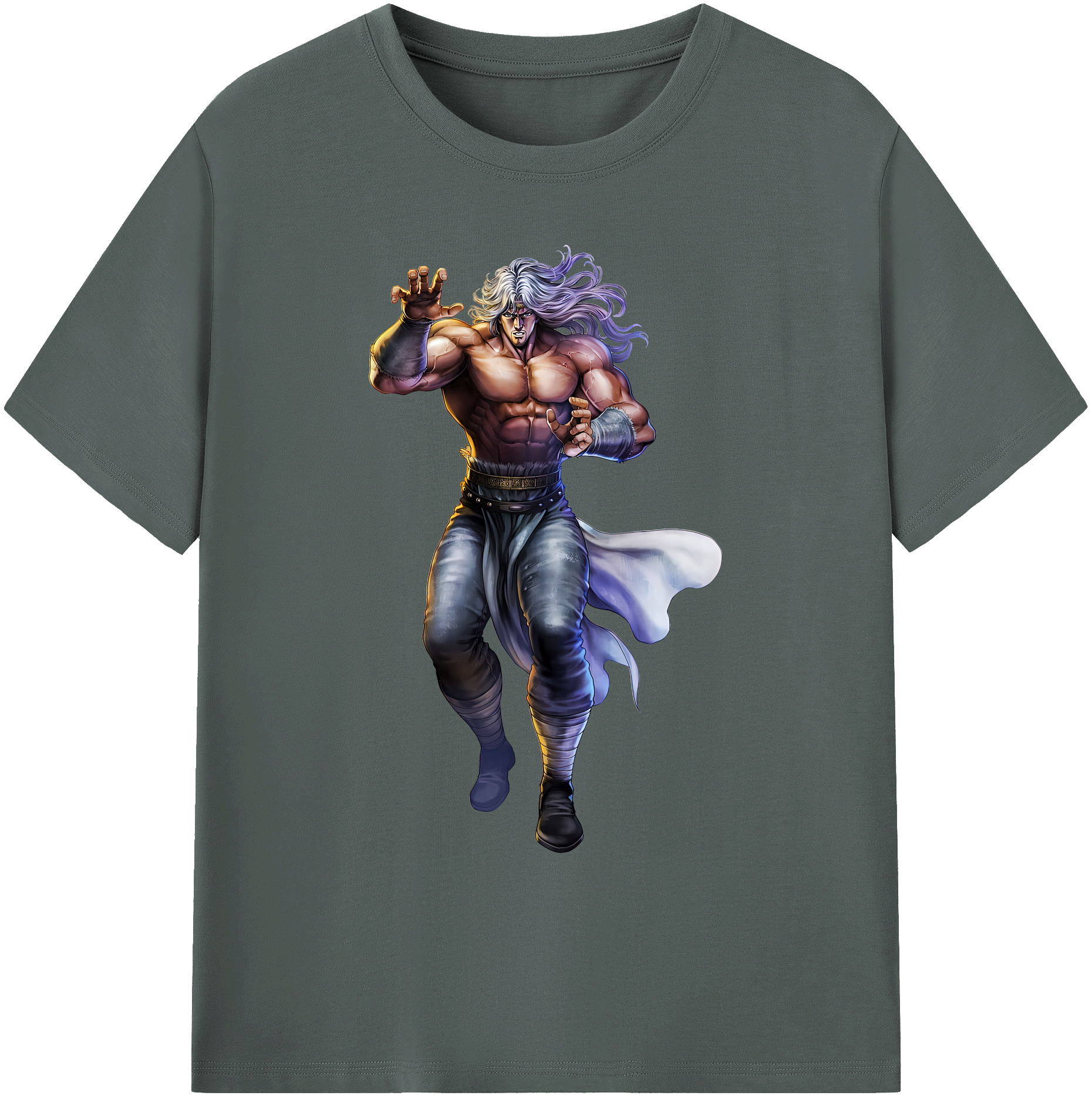 （画像用） 北斗の拳 Fist of the North Star 綿100％ メンズ半袖Tシャツ｜肌触りやわらか＆通気性